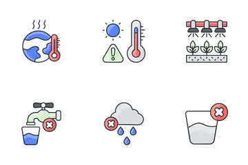 Wasserkrise Symbolpack