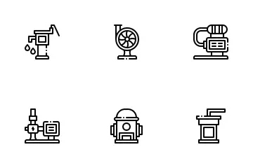 Wasserpumpe Symbolpack