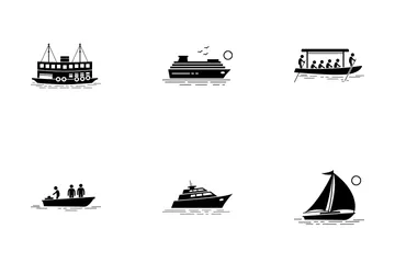 Wassertransport Symbolpack