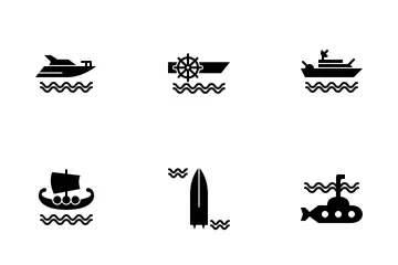 Wassertransport Symbolpack