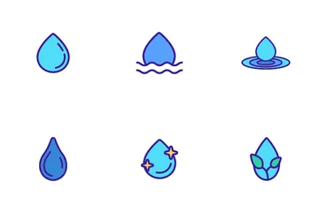 Wassertropfen Symbolpack