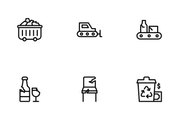 Waste And Recycling Managemen Icon Pack
