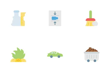 Waste And Recycling Managemen Icon Pack