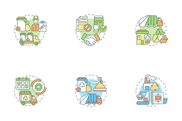 Waste Collection Services Icon Pack