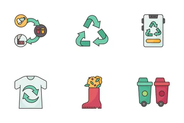 Waste Recycling Icon Pack