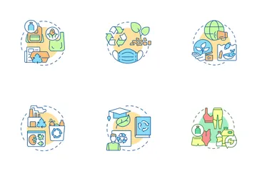 Waste Recycling Trends Icon Pack