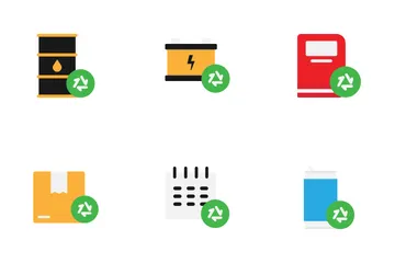 Waste Reprocessing Icon Pack