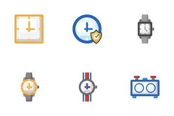 Watch And Clock Icon Pack