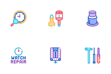 Watch Repair Service Icon Pack