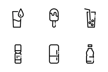 Water Cooling Food And Drink, Refrigeration Icon Pack