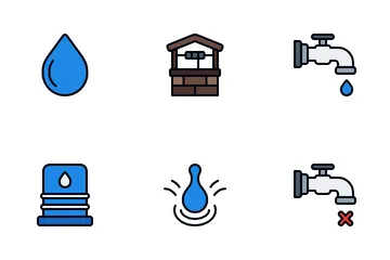Water Crisis Icon Pack