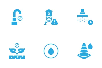 Water Crisis Icon Pack