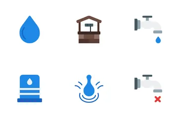 Water Crisis Icon Pack