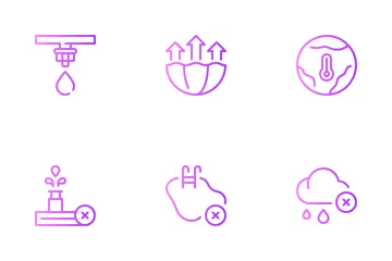 Water Crisis Icon Pack