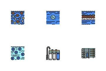 Water Filter Equipment Icon Pack