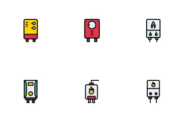 Water Heater Icon Pack