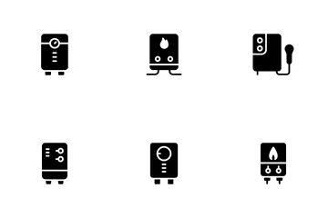 Water Heater Icon Pack