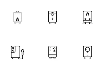 Water Heater Icon Pack