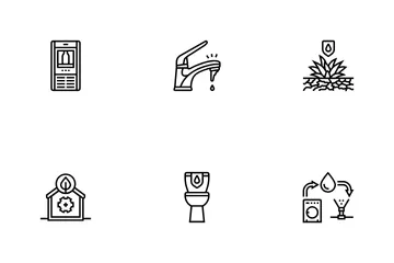 Water Saving World Drop Planet Icon Pack