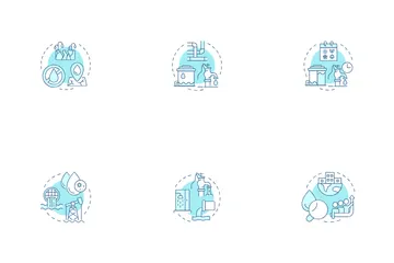 Water Scarcity Icon Pack