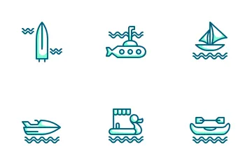 Water Transportation Icon Pack