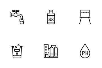Water Treatment And Purification Icon Pack