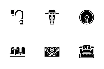 Water Treatment Filter Icon Pack