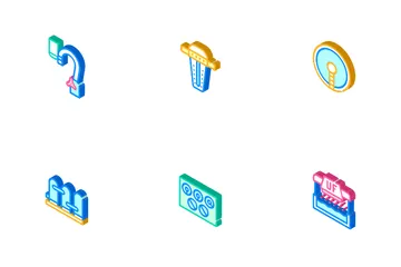 Water Treatment Filter Icon Pack
