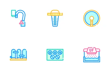 Water Treatment Filter Icon Pack