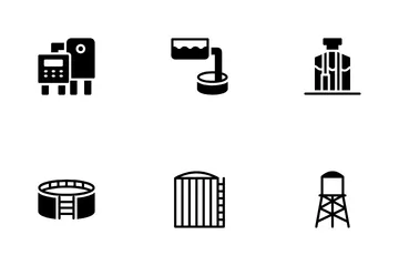Water Treatment Plant Icon Pack