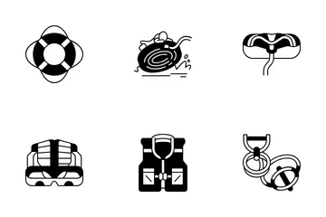 Water Tubing Icon Pack