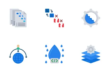 Waterfall Development Icon Pack