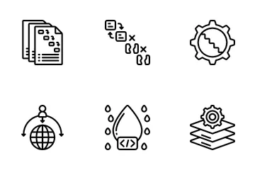 Waterfall Development Icon Pack