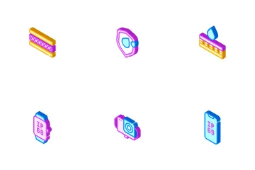 Waterproof Material Icon Pack