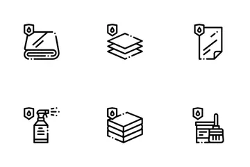 Waterproof Materials Icon Pack