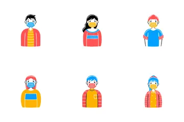 Wear A Mask Icon Pack
