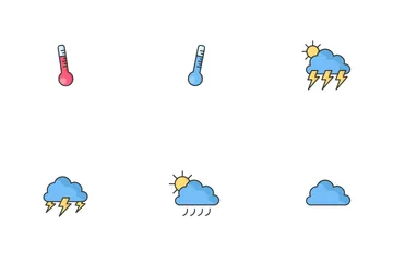 Weather Cloud Rain Sun Icon Pack