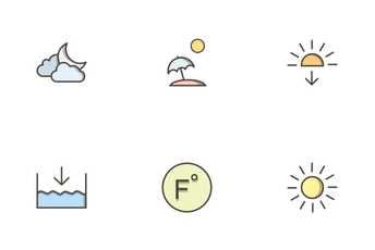 Weather Filled Outline Icon Pack