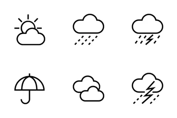Weather Line Icons Icon Pack