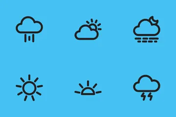 Weather Line Style Icon Pack