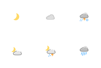 Weather Night Time Icons Icon Pack