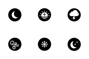 Weather Rounded Solid Icon Pack