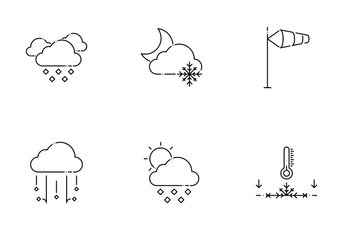 Weather Set - Mono Icon Pack