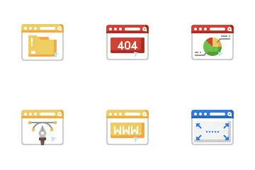 Webブラウザとインターフェース アイコンパック