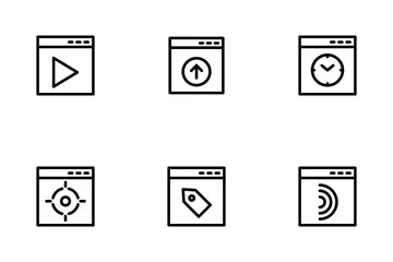 Web Design And Coding Icon Pack