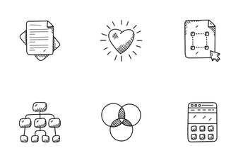 Web Design And Development Doodle Icons  Icon Pack