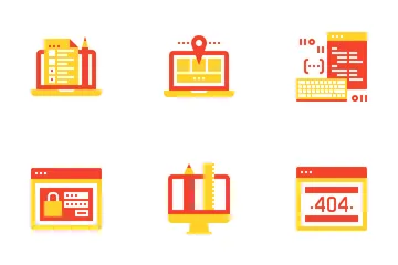 Web Design And Development Icon Pack