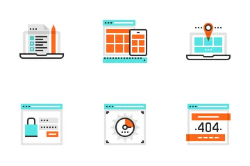 Web Design And Development Icon Pack