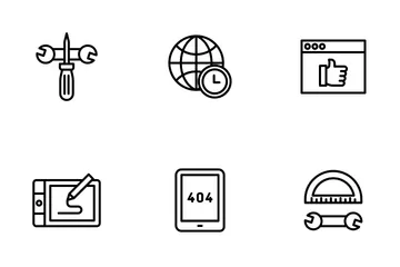 Web Design And Development Icon Pack