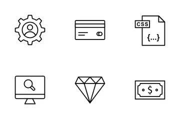 Web Design And Programming Icon Pack